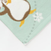 Kerstelementen rendierelven fleece deken (Hoek)