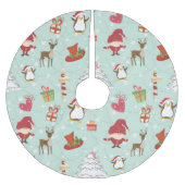 Kerstelementen rendierelven kerstboom rok (Voorkant)