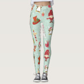 Kerstelementen rendierelven leggings (Voorkant)
