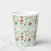 Kerstelementen rendierelven papieren bekers (Rechts)