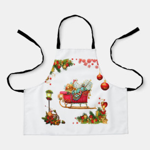 kerstelementen schort