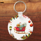 kerstelementen sleutelhanger (Voorkant)