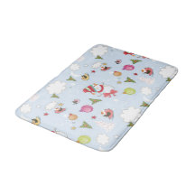 Kerstelementen Snowman Pattern Bathroom Mat