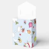 Kerstelementen Snowman Pattern Bedankdoosjes (Geopend)