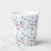 Kerstelementen Snowman Pattern Papieren Bekers (Achterkant)