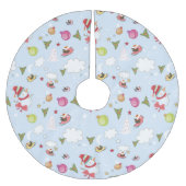 Kerstelementen Snowman Pattern Tree Skirt Kerstboom Rok (Voorkant)
