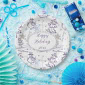 kerstelementen Snowman Sketch Papieren Bordje (Feest)