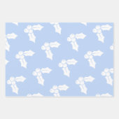 kerstelementen voor kobalt blauw inpakpapier vel (Voorkant)