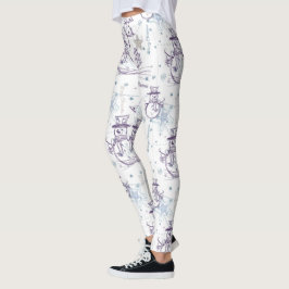 Kerstelementen Winter Snowman Sketch-leggings Leggings