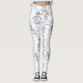 Kerstelementen Winter Snowman Sketch-leggings Leggings (Voorkant)