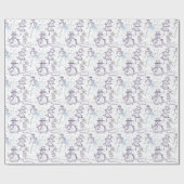 Kerstelementen Wintersnowman-omslagpapier Cadeaupapier (Vlak)