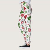 Kerstelementenpatroon Leggings (Links)