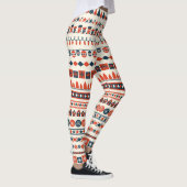 Kerstelementenpatroon Leggings (Rechts)