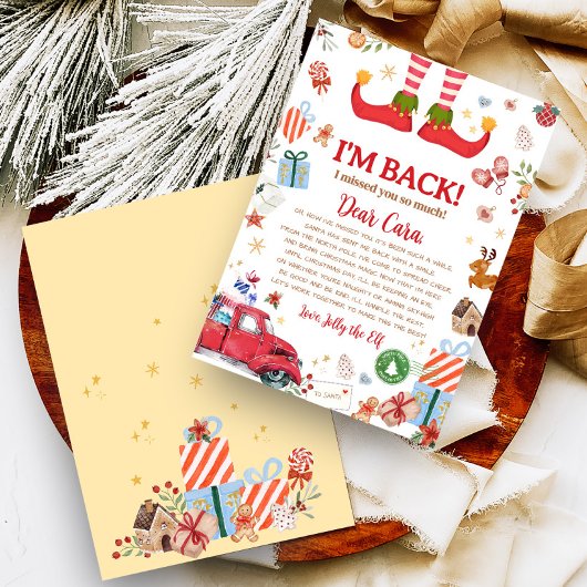 Kerstelf Aankomst Ik Ben Terug Briefkaart