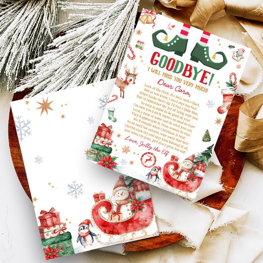 Kerstelf Afscheid Afscheidsbrief Kaart