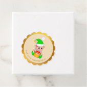 Kerstelf bedankt bedankjes labels (In situ)