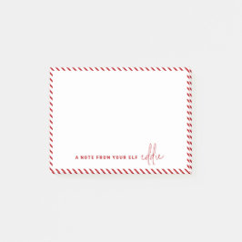 Kerstelf Bericht Een briefje van je Elf Post-it® Notes