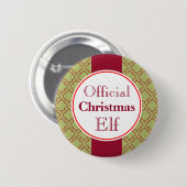 KerstElf-Button Ronde Button 5,7 Cm (Voorkant /achterkant)