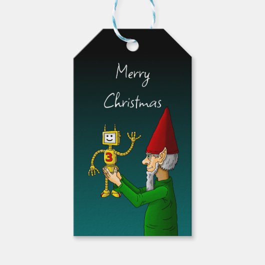 Kerstelf Cadeaubijsluiter Cadeaulabel (Voorkant)