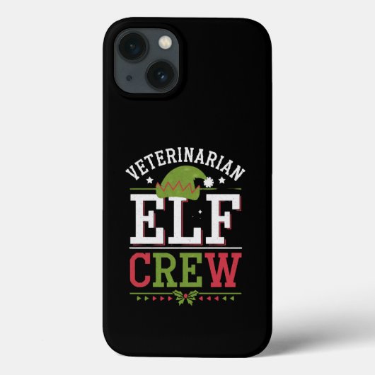 Kerstelf dierenarts veterinair technicus Case-Mate iPhone case (Achterkant)