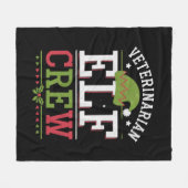 Kerstelf dierenarts veterinair technicus fleece deken (Voorkant (Horizontaal))