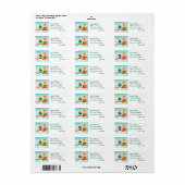 Kerstelf eerste date etiket (Full Sheet)