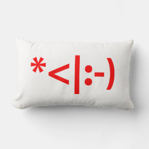 Kerstelf- emoticon Kerstmis ASCII-tekstkunst Kussen