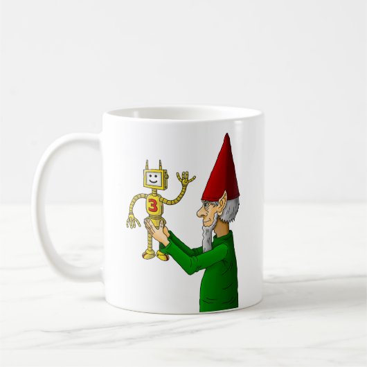 Kerstelf en Robot Koffiemok (Links)
