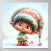 Kerstelf Feest | Kerstmagie Poster (Voorkant)