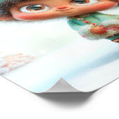 Kerstelf Feest | Kerstmagie Poster (Hoek)