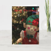 KerstElf Feestdagen Kaart (Voorkant)