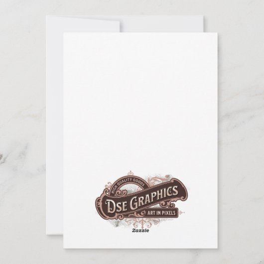 KerstElf Feestdagenkaart (Achterkant)