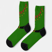 Kerstelf Kerstmis Sokken (Links)