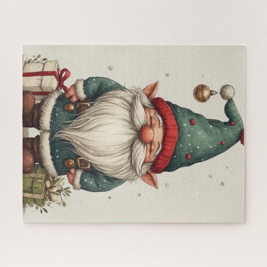 Kerstelf legpuzzel (Horizontaal)