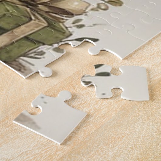 Kerstelf  legpuzzel (Zijkant)