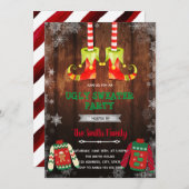 Kerstelf lelijk truitje thema kaart (Voorkant / Achterkant)