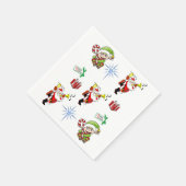 Kerstelf: lunch met luiers en diner servetten (Hoek)