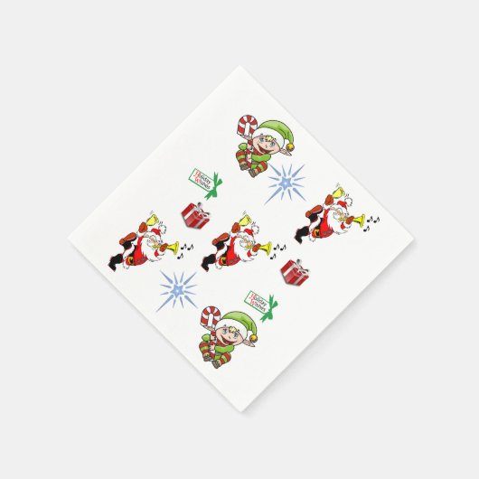 Kerstelf: lunch met luiers en diner servetten (Hoek)