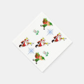 Kerstelf: lunch met luiers en diner servetten (Hoek)