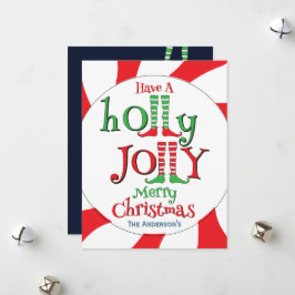 Kerstelf met Kerstmis Feestdagenkaart