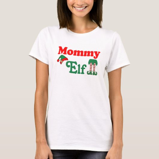 Kerstelf Moeder T-shirt (Voorkant)