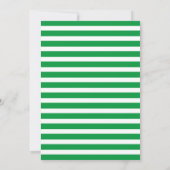 Kerstelf op groene witte feestuitnodiging kaart (Achterkant)