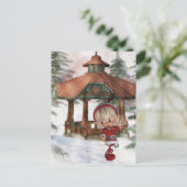 Kerstelf op het Noordpool Briefkaart (Staand voorkant)