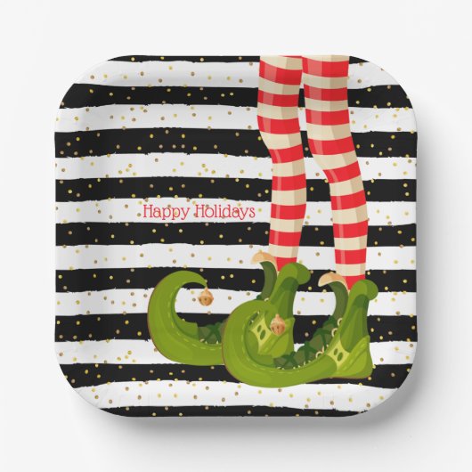 KerstElf Papieren Bordje (Voorkant)