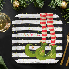 KerstElf Papieren Bordje