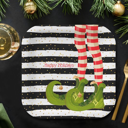 KerstElf Papieren Bordje