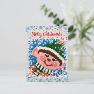 Kerstelf Postkaart