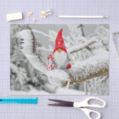 Kerstelf Sneeuwbomen Tissuepapier (Craft)
