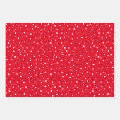 Kerstelf, snoepstok, confetti op groen en rood inpakpapier vel (Voorkant 3)