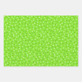 Kerstelf, snoepsuikerriet, confetti on green & red inpakpapier vel (Voorkant 3)